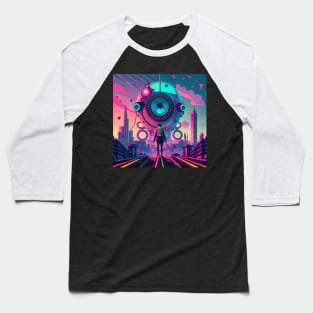 Steampunk synthwave art Baseball T-Shirt